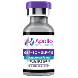 GLP-1 C + GLP-1 S 5/5mgmg Peptides by Apollo Peptide Sciences GLP-1 C + GLP-1 S 5/5mgmg Peptides by Apollo Peptide Sciences