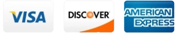 We accept Visa, Discover and American Express